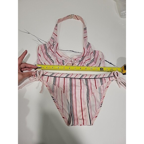 Striped ESPRIT BEACH Vintage 2pc Bikini SwimSuit Size XS-MEDIUM READ *SWIMBIN* - Picture 12 of 16